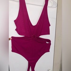 Bodysuit top with open sides